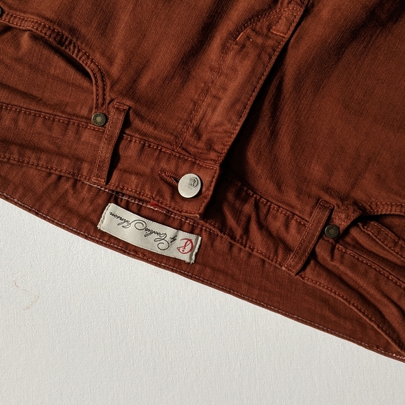 Brown/Orange Straight Jeans - Picture 4 of 5